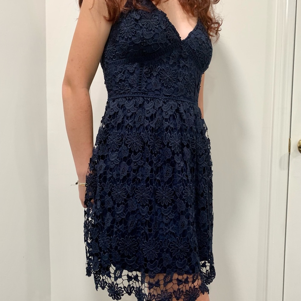 Hollister Navy Blue Dress. Size: L